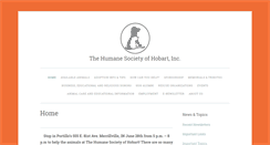 Desktop Screenshot of humanesocietyofhobart.org
